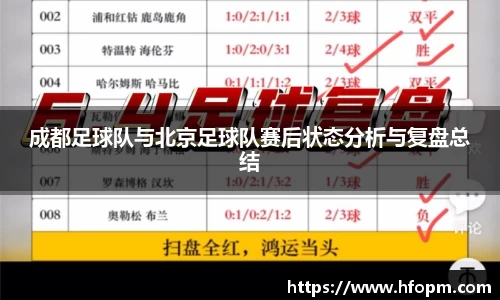 成都足球队与北京足球队赛后状态分析与复盘总结